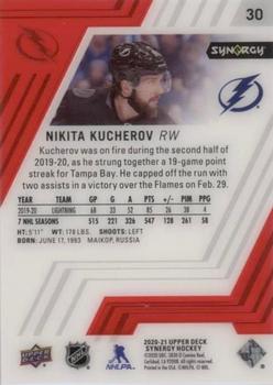 2020-21 Upper Deck Synergy - Red #30 Nikita Kucherov Back