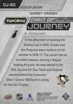 2020-21 Upper Deck Synergy - Stanley Cup Journey Regular Season #CJ-SC Sidney Crosby Back