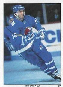 1990-91 Panini Super Poster Quebec Nordiques #2 Daniel Dore Front