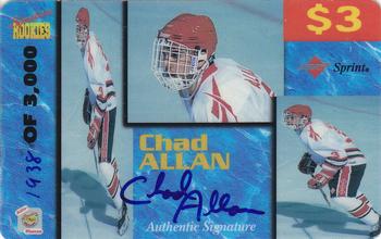 1995 Signature Rookies Auto-Phonex - $3 Phone Cards #2 Chad Allan Front