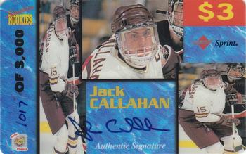 1995 Signature Rookies Auto-Phonex - $3 Phone Cards #11 Jack Callahan Front