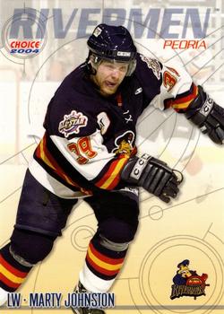 2003-04 Choice Peoria Rivermen (ECHL) #17 Marty Johnston Front