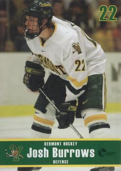 2007-08 L. Brown & Sons Vermont Catamounts (NCAA) #NNO Josh Burrows Front