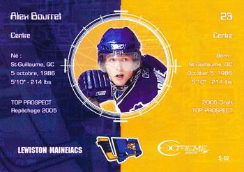 2004-05 Extreme Top Prospects Signature Edition #S-2 Alex Bourret Back