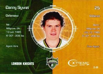 2004-05 Extreme Top Prospects Signature Edition #S-9 Danny Syvret Back