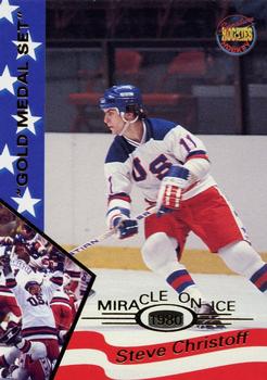 1995 Signature Rookies Miracle on Ice - Gold Medal Set #8 Steve Christoff Front