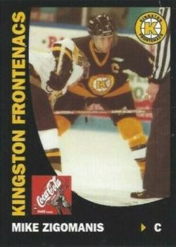 1999-00 Coca-Cola Kingston Frontenacs (OHL) Millenial Edition #NNO Mike Zigomanis Front
