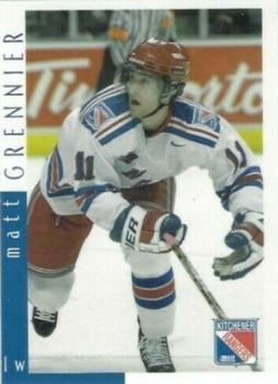 2002-03 Canada Trust Kitchener Rangers (OHL) #NNO Matt Grennier Front
