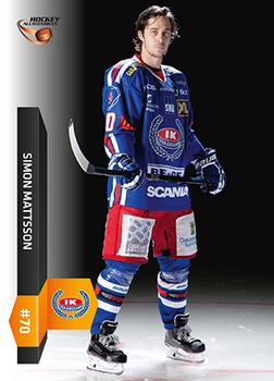2015-16 Playercards HockeyAllsvenskan #HA-161 Simon Mattsson Front