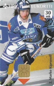 1995 HPY Puhelukortti Maailmanmestarit (Finnish) #HPY-E5 Marko Kiprusoff Front