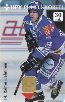 1995 HPY Puhelukortti Maailmanmestarit (Finnish) #HPY-E14 Raimo Helminen Front