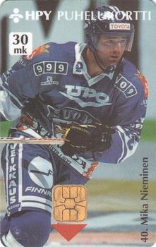 1995 HPY Puhelukortti Maailmanmestarit (Finnish) #HPY-E26 Mika Nieminen Front