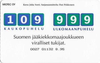 1995 HPY Puhelukortti Maailmanmestarit (Finnish) #HPY-E27 Raimo Summanen Back
