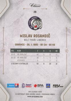 2020-21 OFS Classic Série I #28 Mislav Rosandic Back