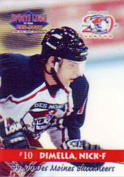 1999-00 Roox Des Moines Buccaneers (USHL) #7 Nick Dimella Front
