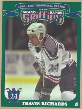 1996-97 Grand Rapids Griffins (IHL) #NNO Travis Richards Front