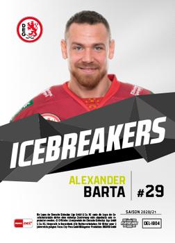 2020-21 Playercards (DEL) - IceBreakers #DEL-IB04 Alexander Barta Back