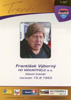2010-11 Czech OFS Plus - Coaches #7 Frantisek Vyborny Back