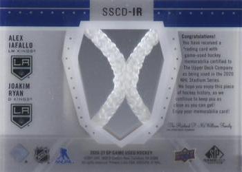 2020-21 SP Game Used - 2020 NHL Stadium Series Material Net Cord Duals #SSCD-IR Alex Iafallo / Joakim Ryan Back
