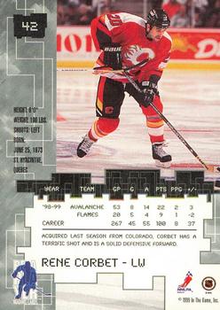 1999-00 Be a Player Millennium Signature Series - Anaheim National Gold #42 Rene Corbet Back