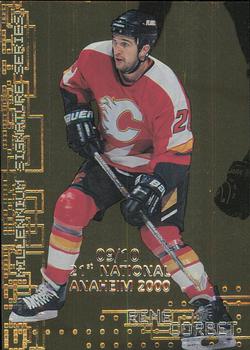 1999-00 Be a Player Millennium Signature Series - Anaheim National Gold #42 Rene Corbet Front