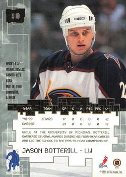 1999-00 Be a Player Millennium Signature Series - Anaheim National Ruby #18 Jason Botterill Back