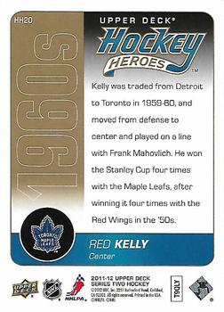 2011-12 Upper Deck - Hockey Heroes: 1960s #HH20 Red Kelly Back