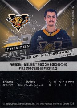 2020-21 Extreme Victoriaville Tigres (QMJHL) #23 Tristan Roy Back