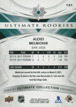 2020-21 Upper Deck Ultimate Collection #121 Alexei Melnichuk Back