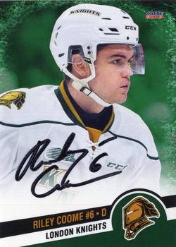 2018-19 Choice London Knights (OHL) Autographs #3 Riley Coome Front
