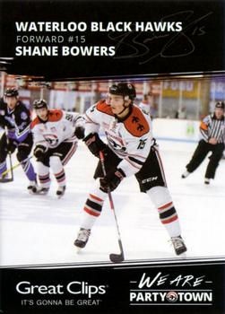 2016-17 Great Clips Waterloo Black Hawks (USHL) #3 Shane Bowers Front