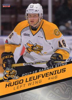 2017-18 Choice Sarnia Sting (OHL) #22 Hugo Leufvenius Front
