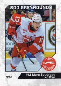 2019-20 Choice Sault Ste. Marie Greyhounds (OHL) #8 Marc Boudreau Front