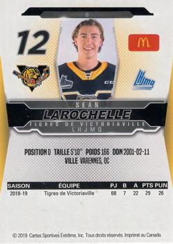 2019-20 Extreme Victoriaville Tigres (QMJHL) #6 Sean Larochelle Back