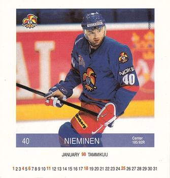 1997-98 Finnish Adbox Hockey-Box #JAN4 Mika Nieminen Front