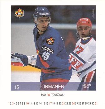 1997-98 Finnish Adbox Hockey-Box #MAY4 Antti Törmänen Front