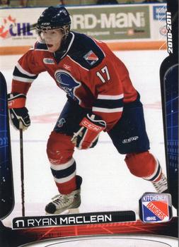 2010-11 Extreme Kitchener Rangers (OHL) #10 Ryan MacLean Front