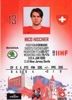 2019 Taiga IIHF World Championship Team Switzerland #SWI19/14 Nico Hischier Back