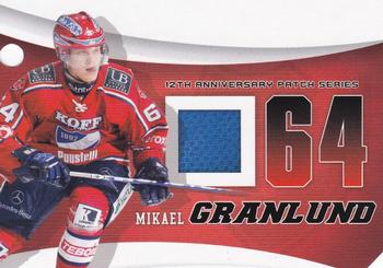 2010-11 Cardset Finland - 12th Anniversary Patch Series 2 Redemption #NNO Mikael Granlund Front