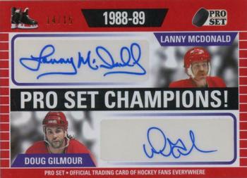 2020-21 Pro Set Memories - Champions Dual Autographs Red #PSC-01 Lanny McDonald / Doug Gilmour Front