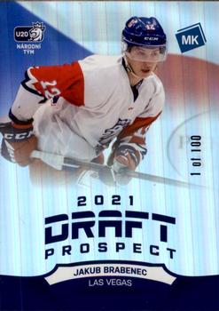 2020-21 Moje karticky Czech Ice Hockey Team - Draft Prospects #DP4 Jakub Brabenec Front