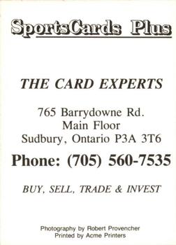 1991-92 Rayside-Balfour Jr. Canadians (NOJHL) #NNO Dean Cull Back