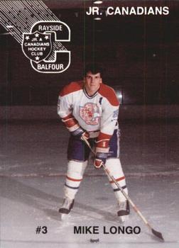 1991-92 Rayside-Balfour Jr. Canadians (NOJHL) #NNO Mike Longo Front
