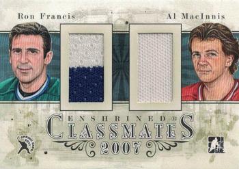 2010-11 In The Game Enshrined - Classmates - Spring Expo - Black #CM-85 Ron Francis / Al MacInnis Front