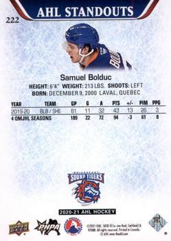 2020-21 Upper Deck AHL - Red #222 Samuel Bolduc Back