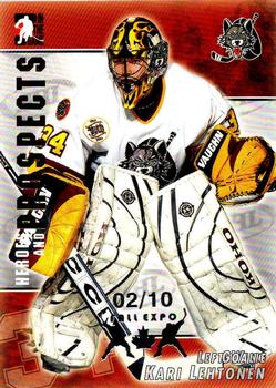 2004-05 In The Game Heroes and Prospects - Fall Expo Silver #24 Kari Lehtonen Front