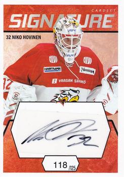 2021-22 Cardset Finland - Signature #NNO Niko Hovinen Front