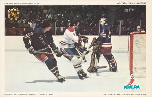 1972-73 Pro Star Promotions NHL Action #NNO Montreal vs. N.Y. Rangers Front