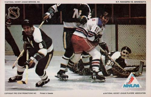 1972-73 Pro Star Promotions NHL Action #NNO N.Y. Rangers vs. Minnesota Front