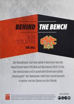 2013-14 PCAS Swiss National League - Behind The Bench #BTB03 Kevin Schläpfer Back